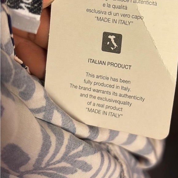 Navy and Cream Maxi Dress - Picture 9 of 14